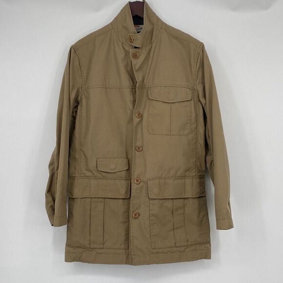 Fjallraven Travel Blazer G-1000 Cotton Utility Field Jacket Pockets  Tan Small - Picture 7 of 16
